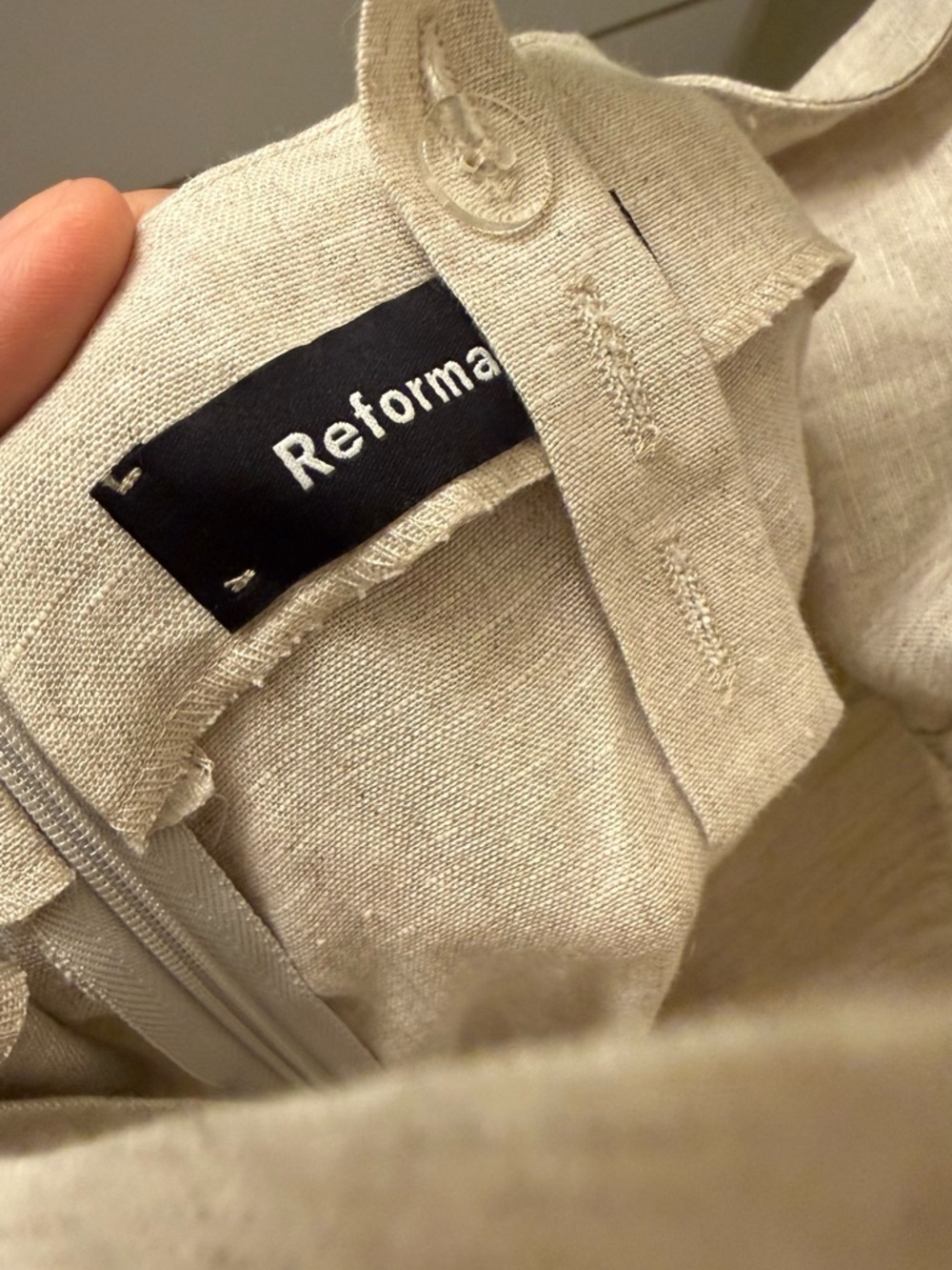 Reformation Dani Linen Jumpsuit (size 8) NWOT - Picture 6 of 8